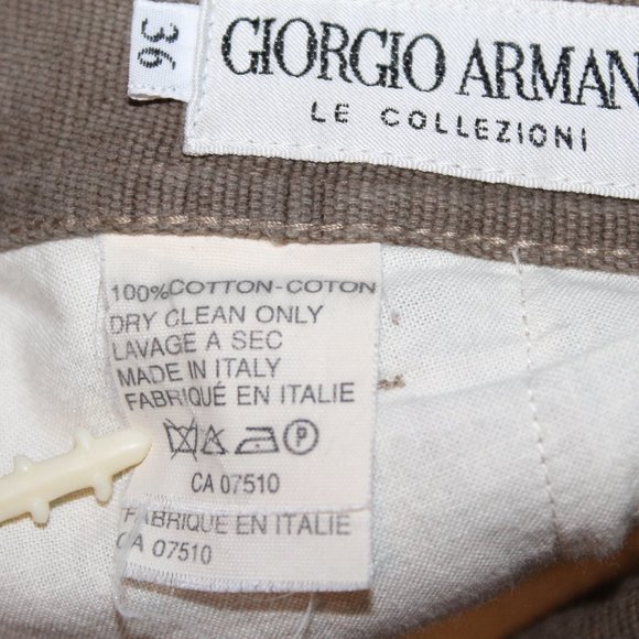 Vintage 90s Girgio Armani Le Collezioni Pants + Silk Scarf - Picture 5 of 11